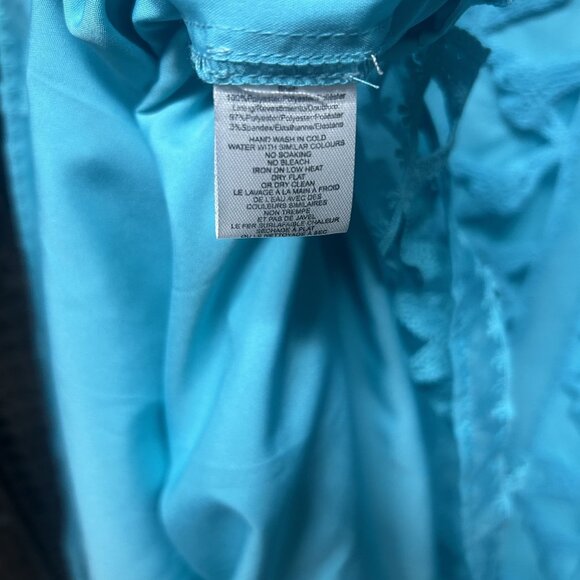 Ciebon Women's Long Sleeve Blue Aline Dress Size Large - Picture 7 of 7